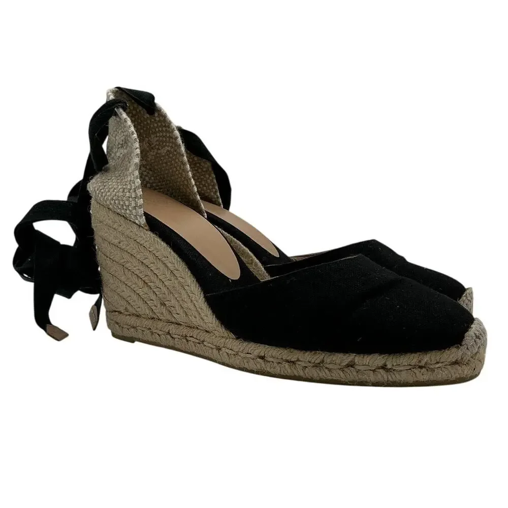 Castaner Canvas Multicolor Carina 80 Espadrille Wedges Size 39 EU / 9 US